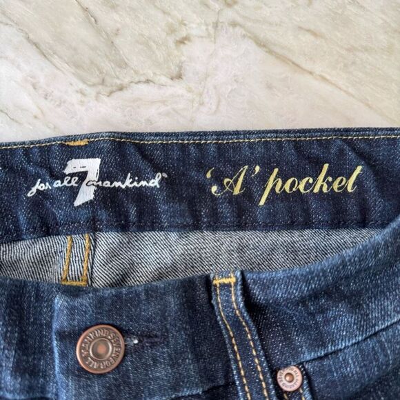 7 For All Mankind A-Pocket Flare Denim Jeans Women’s size 27 - Picture 3 of 7
